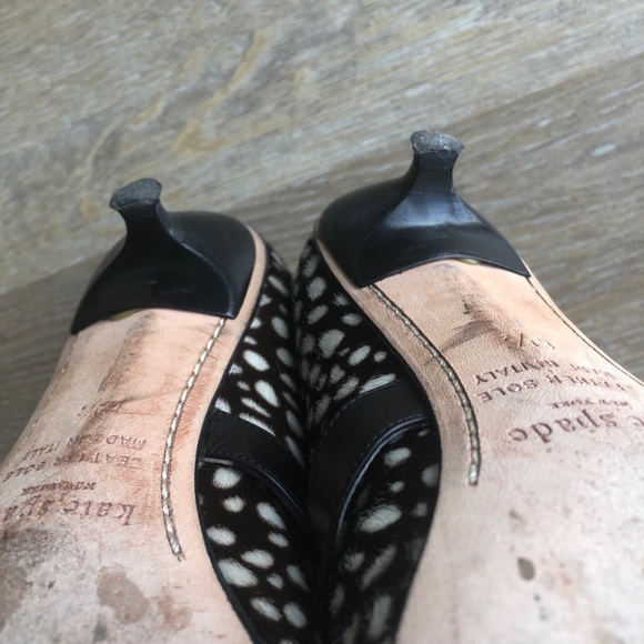 Kate Spade Calf Hair Dot Kitten Heel - Picture 8 of 11
